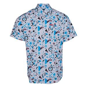 DIXXON New Wave All Over Print Short Sleeve Button Up Shirt Mens Size 5XL, NWT